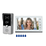 Casa si Gradina - Electrice - Smart Home - Accesorii control acces si supraveghere - Sistem video de interfon cu ecran de 7 inchi, CRISTALIS SALE™, Videointerfon cu 5 chei de acces, Vedere nocturna - Infinity.ro