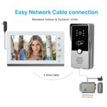 Casa si Gradina - Electrice - Smart Home - Accesorii control acces si supraveghere - Sistem video de interfon cu ecran de 7 inchi, CRISTALIS SALE™, Videointerfon cu 5 chei de acces, Vedere nocturna - Infinity.ro