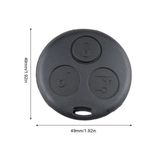 Auto si Moto - Electronice auto - Accesorii electronice auto - Carcasa pentru cheie cu 3 butoane pentru Smart Fortwo 450 Forfour 451 Roadster City Coupe Cabrio 1998-2006 - Infinity.ro