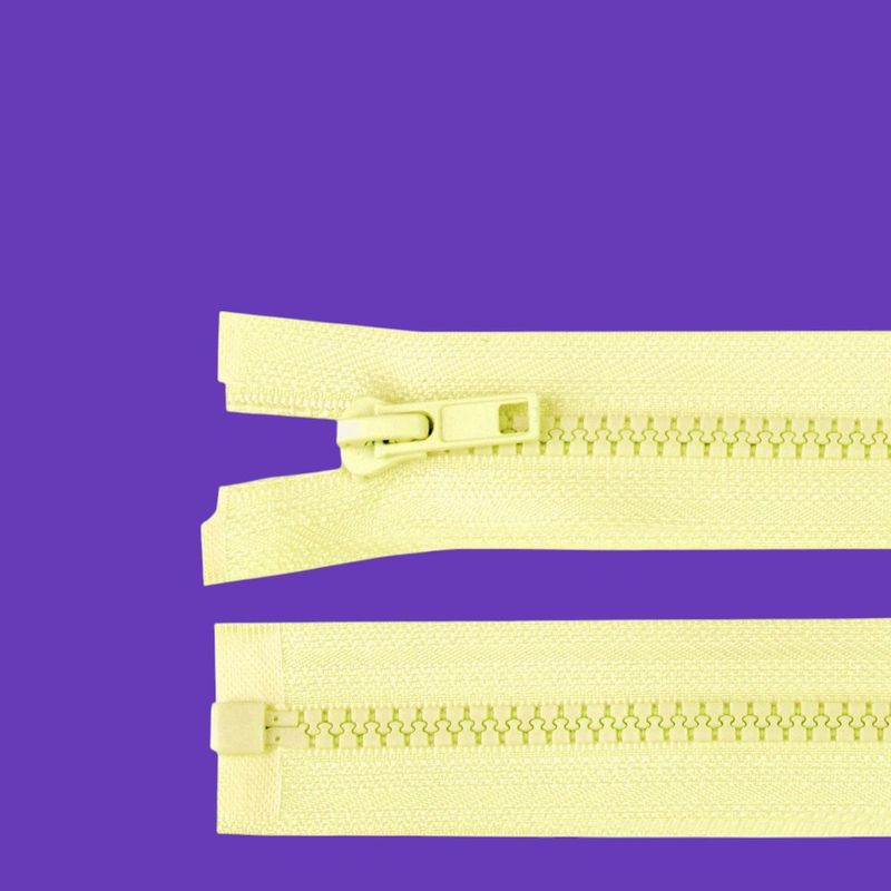 Casa si Gradina - Decoratiuni - DIY - Articole mercerie - Fermoar plastic detasabil Crisalida, lungime 35 cm, Galben vanilie - Infinity.ro