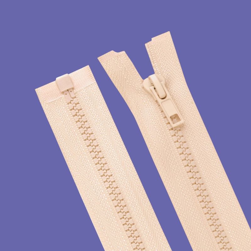 Casa si Gradina - Decoratiuni - DIY - Articole mercerie - Fermoar plastic detasabil Crisalida, lungime 35 cm, Bej deschis - Infinity.ro