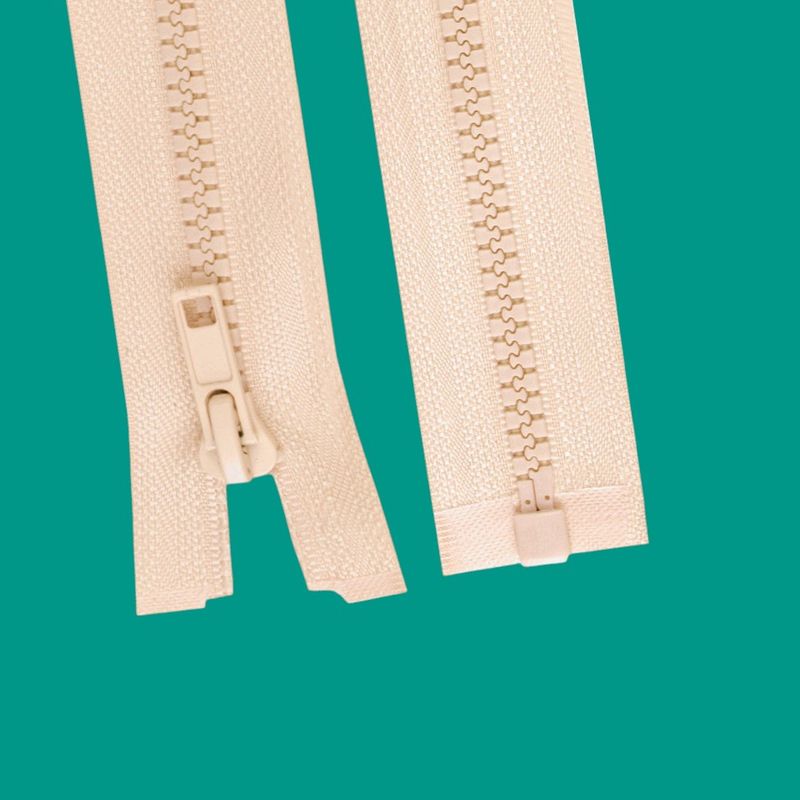 Casa si Gradina - Decoratiuni - DIY - Articole mercerie - Fermoar plastic detasabil Crisalida, lungime 35 cm, Bej deschis - Infinity.ro