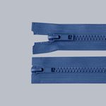 Casa si Gradina - Decoratiuni - DIY - Articole mercerie - Fermoar plastic detasabil Crisalida, lungime 35 cm, Albastru denim - Infinity.ro