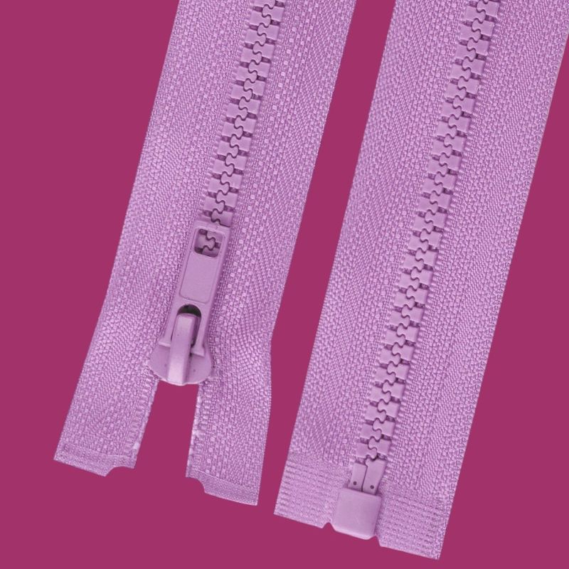 Casa si Gradina - Decoratiuni - DIY - Articole mercerie - Fermoar plastic detasabil Crisalida, lungime 35 cm, Mov liliachiu - Infinity.ro