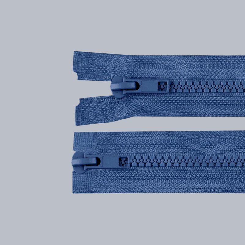 Casa si Gradina - Decoratiuni - DIY - Articole mercerie - Fermoar dublu plastic detasabil Crisalida, 2 cursoare, lungime 65 cm, Albastru denim - Infinity.ro