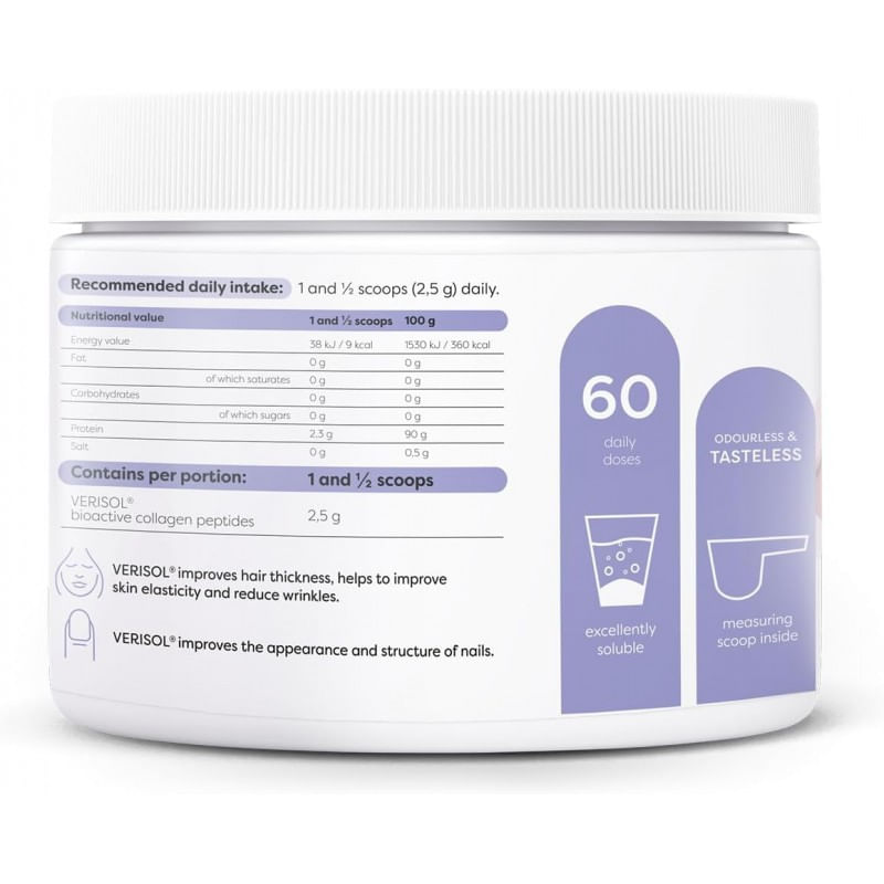 Ingrijire personala si Cosmetice - Sanatate si wellness - Suplimente alimentare - Vitamine si minerale - Peptide colagen pulbere VERISOL® (par, piele si unghii) 150 grame, Osavi - Infinity.ro