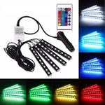 Auto si Moto - Electrice auto - Iluminare si semnalizare - Lumini ambientale - Set Lumina Ambientala Auto MRG M840, Led RGB, Telecomanda, 9 Led - Infinity.ro