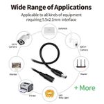 Casa si Gradina - Electrice - Smart Home - Accesorii control acces si supraveghere - Cablu de Alimentare, Extensie Mufata de 30m MRG M1168, Mufa 5.5mm, Negru - Infinity.ro