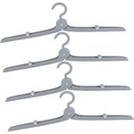 Casa si Gradina - Mobilier - Organizare si depozitare - Umerase si valeti - Umeras pliabil de calatorie, flippy, mini cuier portabil pentru haine, suport de uscare, 14x7x1.4cm, gri - Infinity.ro