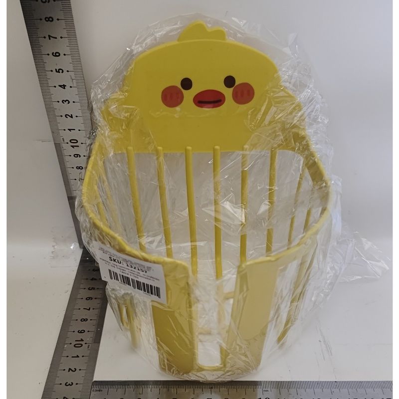 Casa si Gradina - Mobilier - Organizare si depozitare - Cutii depozitare - Cutie de depozitare, flippy, din plastic, montare pe perete, model ratusca, 17.5x13.5x12 cm, galben - Infinity.ro