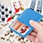 Casa si Gradina - Mobilier - Organizare si depozitare - Cutii depozitare - Cutie depozitare medicamente, 2 compartimente, glisanta, albastru, patrata, flippy, inchidere etans - Infinity.ro