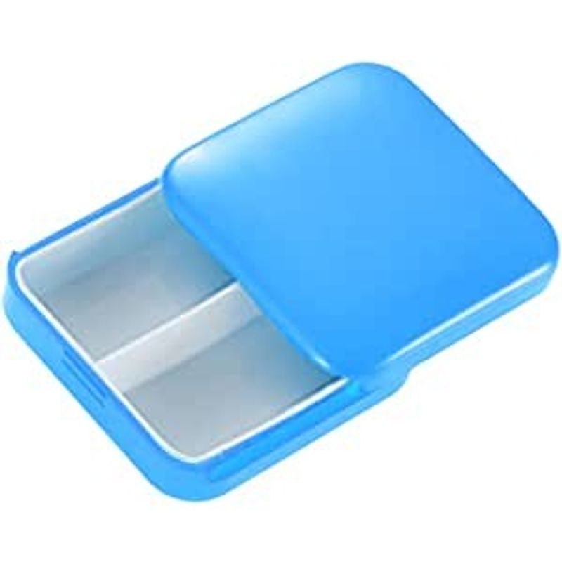 Casa si Gradina - Mobilier - Organizare si depozitare - Cutii depozitare - Cutie depozitare medicamente, 2 compartimente, glisanta, albastru, patrata, flippy, inchidere etans - Infinity.ro