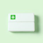 Casa si Gradina - Mobilier - Organizare si depozitare - Cutii depozitare - Cutie depozitare medicamente, 7 compartimente sigilate individual, pliabila, portabila, flippy, alb/verde - Infinity.ro