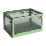 Casa si Gradina - Mobilier - Organizare si depozitare - Cutii depozitare - Cutie de depozitare pliabila, flippy, cu capac, 85 l, plastic, 60x42x34 cm, verde - Infinity.ro