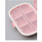 Casa si Gradina - Mobilier - Organizare si depozitare - Cutii depozitare - Organizator medicamente, plastic, 8 compartimente, 0.1 l, roz, flippy, 11 x 7 cm - Infinity.ro