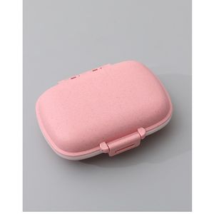 Organizator medicamente, plastic, 8 compartimente, 0.1 l, roz, flippy, 11 x 7 cm