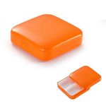 Casa si Gradina - Mobilier - Organizare si depozitare - Cutii depozitare - Cutie depozitare medicamente, 2 compartimente, glisanta, portocaliu, patrata, flippy, inchidere etans - Infinity.ro