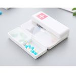 Ingrijire personala si Cosmetice - Sanatate si wellness - Aparate medicale - Accesorii medicale pentru recuperare si tratament - Cutie depozitare medicamente, 7 compartimente sigilate individual, pliabila, portabila, flippy, alb/rosu - Infinity.ro