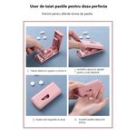 Ingrijire personala si Cosmetice - Sanatate si wellness - Aparate medicale - Accesorii medicale pentru recuperare si tratament - Dispozitiv taiere si depozitare medicamente, flippy, roz, plastic, 8 x 4 x 1.8 cm - Infinity.ro