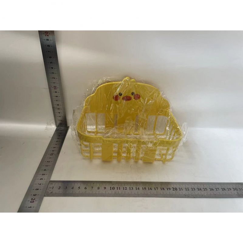 Casa si Gradina - Mobilier - Organizare si depozitare - Cutii depozitare - Cutie de depozitare pentru prosoape, flippy, din plastic, montare pe perete, model ratusca, 13x19x12 cm, galben - Infinity.ro