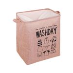 Casa si Gradina - Mobilier - Organizare si depozitare - Cutii depozitare - Cos depozitare, flippy, deschisa, 72 l, textil, 30x40x60 cm, roz, cu imprimeu - Infinity.ro