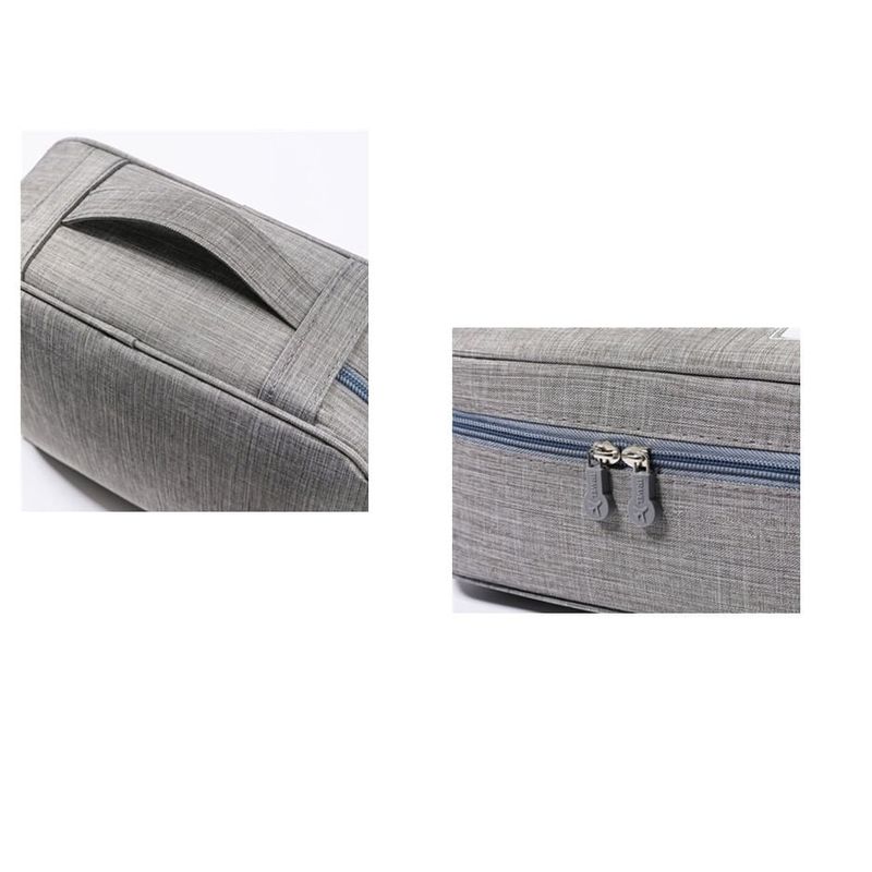 Casa si Gradina - Mobilier - Organizare si depozitare - Cutii depozitare - Geanta organizatoare flippy, pentru cabluri si accesorii, portabila, impermeabila, 24,5 x 18 x10cm, gri - Infinity.ro