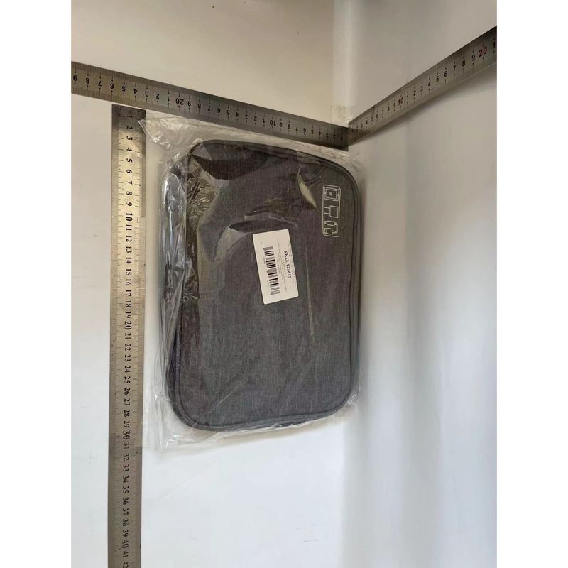 Casa si Gradina - Mobilier - Organizare si depozitare - Cutii depozitare - Geanta organizatoare flippy, pentru cabluri si accesorii, portabila, impermeabila, 24,5 x 18 x10cm, gri - Infinity.ro