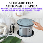 Casa si Gradina - Electrice - Prize - Priza Incorporabila Retractabila ATOMKIT® One, Incarcare Wireless 15W, 3 Prize, 2 Porturi USB, 1.5M Cablu, Alb - Infinity.ro