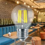 Casa si Gradina - Corpuri si surse de iluminat - Becuri si tuburi neon - Becuri - Bec led sferic Vintage filament 4W (40W), E27, G45, 470lm, lumina calda (2700K), clar, Braytron - Infinity.ro