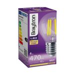 Casa si Gradina - Corpuri si surse de iluminat - Becuri si tuburi neon - Becuri - Bec led sferic Vintage filament 4W (40W), E27, G45, 470lm, lumina calda (2700K), clar, Braytron - Infinity.ro