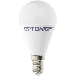 Bec led 8W (54 W), Optonica, sferic, E14,710 lm, Lumina Rece (6000 K), Clasa Energetica F