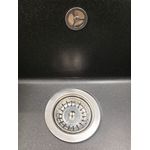 Casa si Gradina - Sanitare - Chiuveta bucatarie si accesorii - Chiuvete bucatarie - Chiuveta din compozit de granit pentru bucatarie negru metalic elefant premium 7850 selena - Infinity.ro