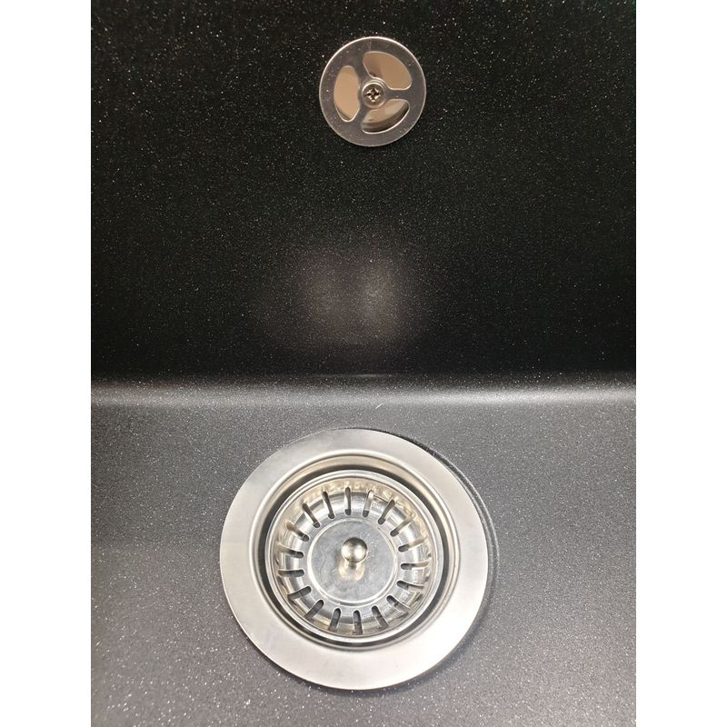 Casa si Gradina - Sanitare - Chiuveta bucatarie si accesorii - Chiuvete bucatarie - Chiuveta din compozit de granit pentru bucatarie negru metalic elefant premium 7850 selena - Infinity.ro