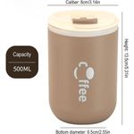 Casa si Gradina - Bucatarie si vesela - Accesorii bar - Termosuri si Cani termos - Cana Termos de 500 ml din Otel Inoxidabil cu Pai - Infinity.ro