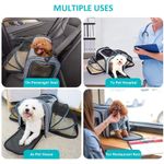 Petshop/Accesorii petshop/Culcusuri si custi/Genti si articole transport - Geanta pentru transport animale mici Manolex®, pliabil, Portabil si respirabil, 45 X 28 X 28CM, Negru/portocaliu - Infinity.ro