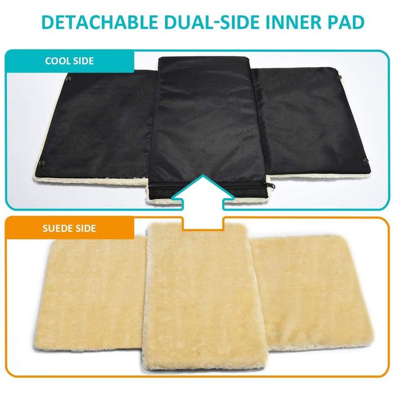 Petshop/Accesorii petshop/Culcusuri si custi/Genti si articole transport - Geanta pentru transport animale mici Manolex®, pliabil, Portabil si respirabil, 45 X 28 X 28CM, Negru/portocaliu - Infinity.ro