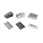 Carti si Birotica - Birotica - Instrumente de scris - Creioane - Set creioane pentru schite si desen H&B, 26 in 1, Gonga® Albastru - Infinity.ro