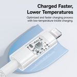 Laptop, Telefoane si Tablete - Telefoane mobile si accesorii - Accesorii Telefoane - Cabluri si adaptoare telefoane - Cablu USB-C la Lightning, Fast Charging 20W, 2m - Baseus Gem (P10373001211-01) - Alb - Infinity.ro