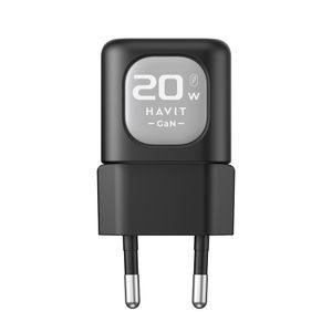 Acumulator pentru Priza 20W, USB, Type-C - Havit (UC220 EU) - Negru / Gri