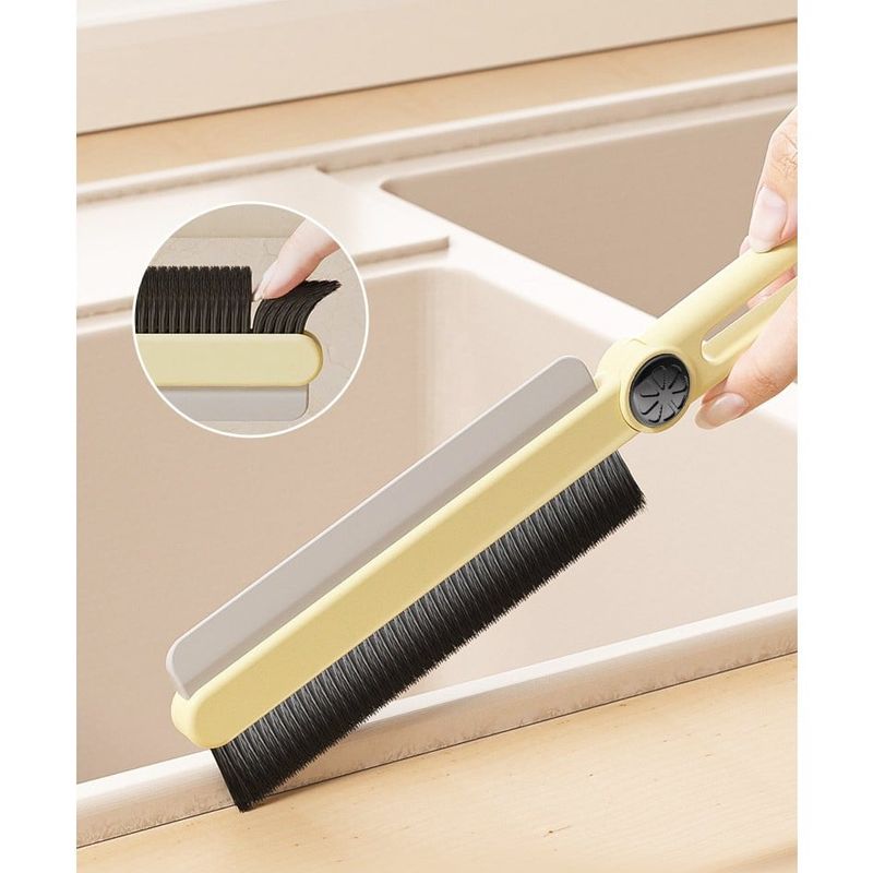 Market - Curatenie si intretinere casa - Produse menaj - Maturi si farase - Perie multifunctionala si stergator, flippy, pentru spatii greu accesibile, 24.7 x 4.5 cm, alb laptos - Infinity.ro