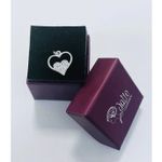 Fashion, accesorii si bijuterii - Femei - Bijuterii femei - Pandantive femei - Pandantiv, jolie silver, argint 925, model inima in inima, pietre zirconiu, 20 x 15 mm, 1.2 g - Infinity.ro