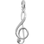 Fashion, accesorii si bijuterii - Femei - Bijuterii femei - Pandantive femei - Pandantiv din argint 925 jolie silver, model cheia sol, 30 x 10 mm, 1.5 g - Infinity.ro