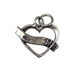 Fashion, accesorii si bijuterii - Femei - Bijuterii femei - Pandantive femei - Pandantiv din argint 925, inima love - Infinity.ro