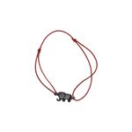 Market - Cadouri - Martisoare - Bratara snur reglabil, argint 925, elefant cu pietre, jolie silver, 0.7 g, 1.5 cm x 0.8 cm - Infinity.ro