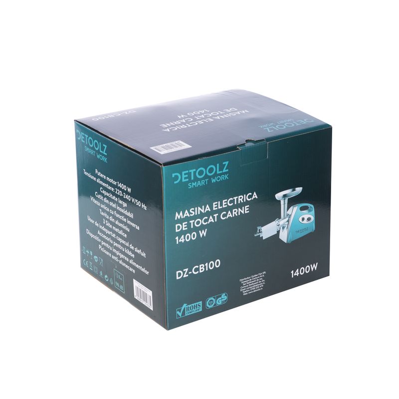 Electronice si Electrocasnice - Electrocasnice bucatarie - Mixere, tocatoare & roboti de bucatarie - Masini de tocat - Masina electrica de tocat carne detoolz 1400 w - Infinity.ro