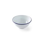 Casa si Gradina - Bucatarie si vesela - Vesela si tacamuri - Farfurii si boluri - Bol salata emailata - oe160 mm, Alb/Albastru - Infinity.ro