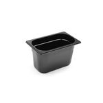 Casa si Gradina - Bucatarie si vesela - Vase pentru gatit - Tavi copt - Tava Hendi Gastronorm GN 1/4 100 mm 2.8 lt - policarbonat negru - Infinity.ro