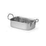 Casa si Gradina - Bucatarie si vesela - Vase pentru gatit - Tavi copt - Tava Hendi pentru servire snacks, otel inoxidabil, 185x95x(H)45 mm - Infinity.ro