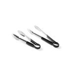 Casa si Gradina - Bucatarie si vesela - Ustensile bucatarie - Polonice, linguri si clesti de bucatarie - Cleste servire universal 30 cm, Hendi, inox, maner PVC negru - Infinity.ro