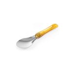 Casa si Gradina - Bucatarie si vesela - Ustensile bucatarie - Polonice, linguri si clesti de bucatarie - Lingura servire inghetata, inox, Hendi, maner Tritan galben, lungime 26 cm - Infinity.ro